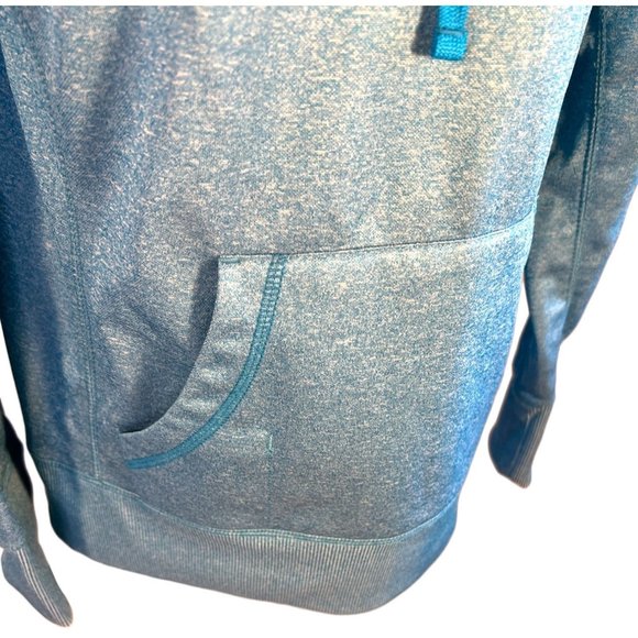 Reebok Turquoise Hooded Sweatshirt Women Size Small - Picture 3 of 6